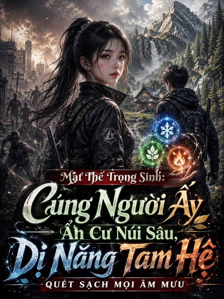 Mạt Thế Trọng Sinh: Cùng Người Ấy Ẩn Cư Núi Sâu, Dị Năng Tam Hệ Quét Sạch Mọi Âm Mưu